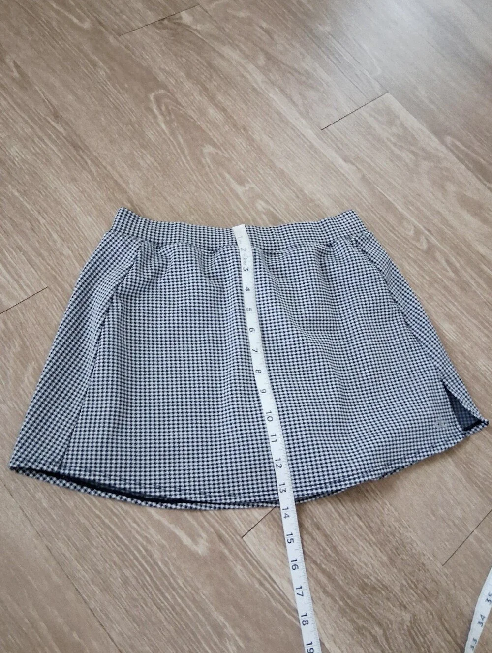 Alo Micro Houndstooth Tennis Skirt Build-in Shorts Pickleball Running